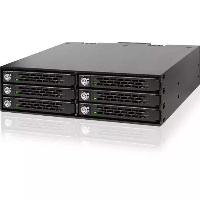 ICY DOCK MB996SK-6SB ToughArmor Drive Enclosure Internal - Black