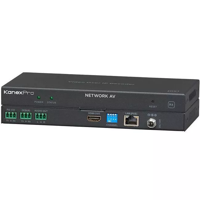 KanexPro EXT-NETAVRX NetworkAV over IP Decoder w/  1080p/60 + Control