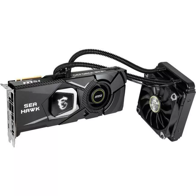 MSI RTX 2080 TI SEA HAWK X GeForce RTX 2080 Ti Graphic Card - 1.76 GHz Boost Clock - 11 GB GDDR6