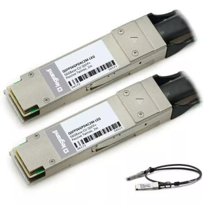 C2G QSFP56GPDAC2M-LEG 2m TAA QSFP+ to QSFP+ DAC Cable Passive Twinax