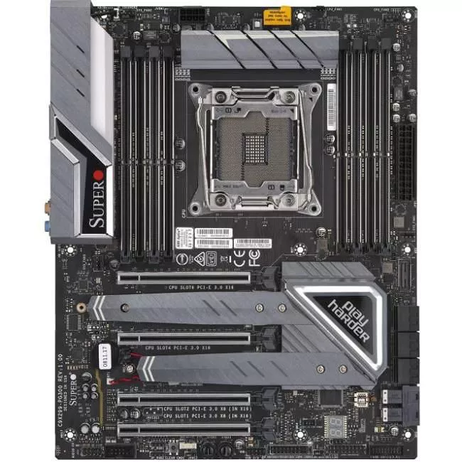 Supermicro MBD-C9X299-PG300-O Desktop Motherboard - 1x Socket R4 LGA-2066 - Intel X299 - 8x DDR4 - RAID - 2x M.2 - 4x PCIe x16 - ATX