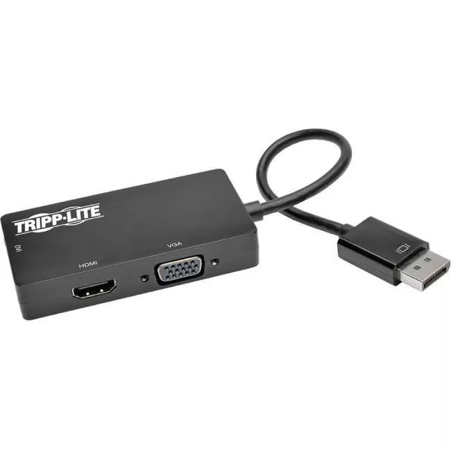 Tripp Lite P136-06NHDV4KBP DisplayPort to VGA/DVI/HDMI All-in-One Converter Adapter DP ver 1.2 4K 30 Hz HDMI 50 pack