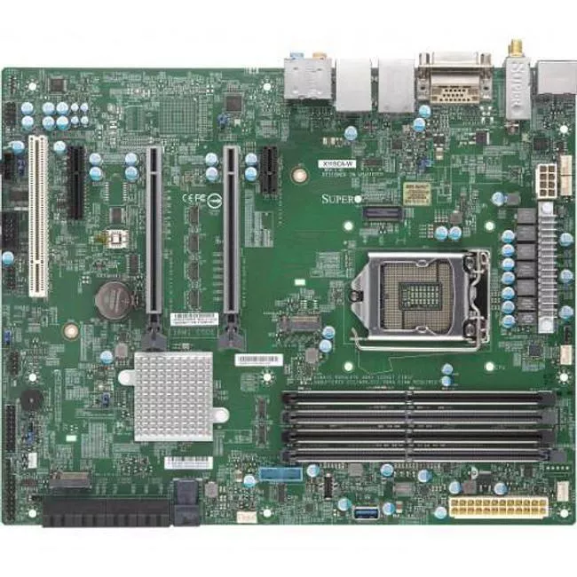 Supermicro MBD-X11SCA-W-O Workstation Motherboard - 1x Socket H4 LGA-1151 - Intel C246 - 4x DDR4 - RAID - 2x M.2 - 2x PCIe x16 - Wi-Fi - ATX