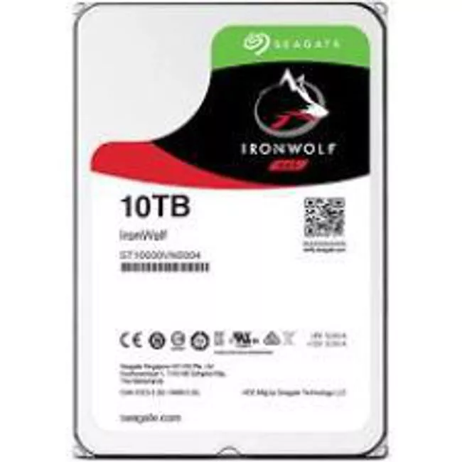 Seagate ST10000VN0008 IronWolf Hard Drive - 10 TB - 256 MB - 3.5 - SATA - 7200