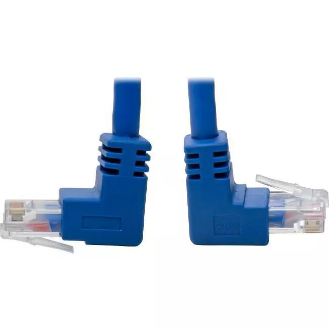 Tripp Lite N204-003-BL-UD Cat6 Patch Cable Up-Angled / Down Angled UTP Molded M/M Blue 3ft