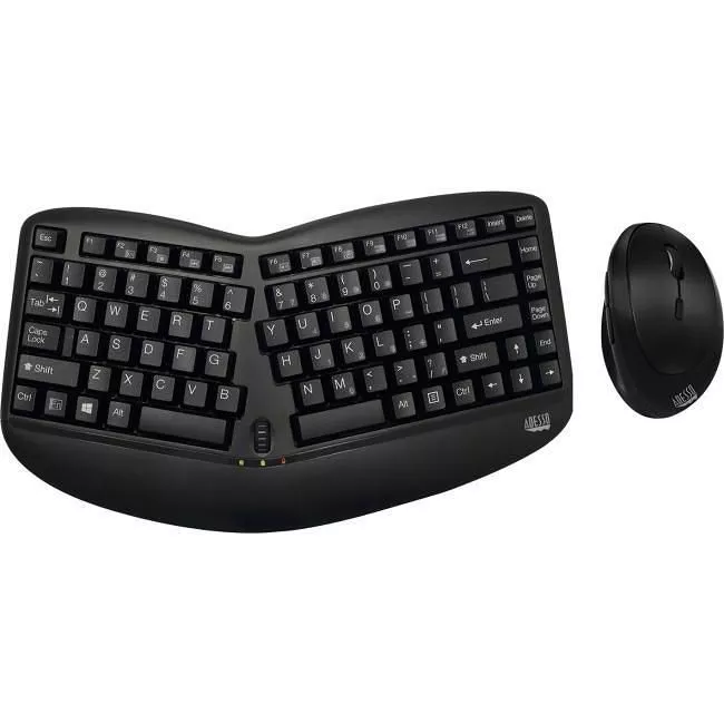 Adesso WKB-1150CB Wireless Ergo Mini Keyboard &amp; Mouse