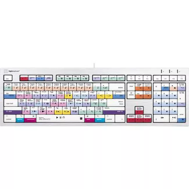 Logickeyboard LKBU-AECC-CWMU-US Adobe After Effects CC ALBA Mac Pro US Keyboard