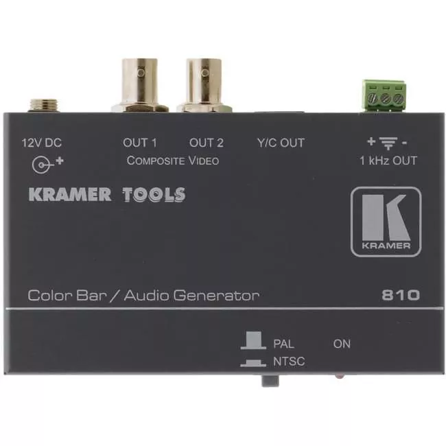 Kramer 810 90-081090 Composite Video & s-Video Color Bar/Audio Tone Generator