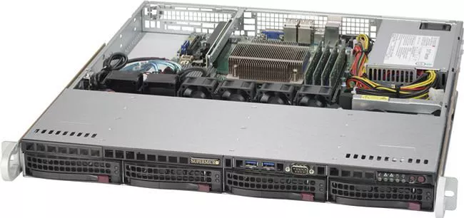 Supermicro SYS-5019C-M 1U Rack Barebone - Intel C246 Chipset - Socket H4 LGA-1151 - 1x CPU