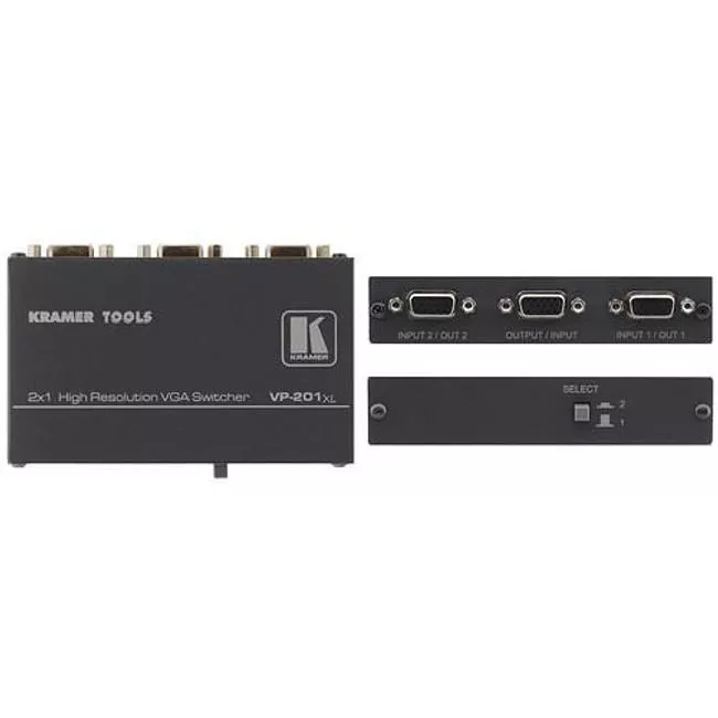 Kramer VP-201XL 2x1 Computer Graphics Video Mechanical Switcher