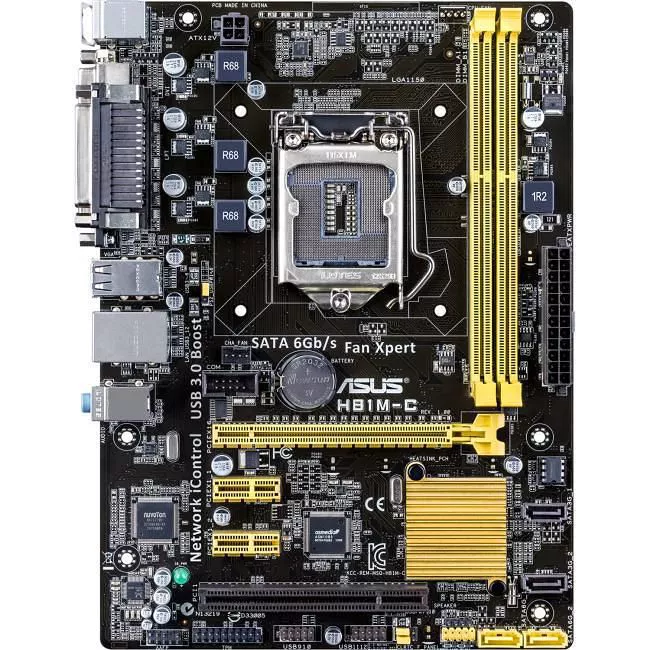 ASUS 90MB0GT0-M0AAY0 Desktop Motherboard - 1x Socket H3 LGA-1150 - Intel H81 - 2x DDR3 - 1x PCIe x16 - 1x RJ-45 - Micro ATX