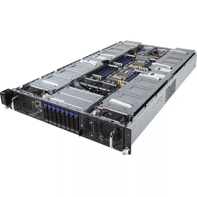 GIGABYTE G291-280 2U Rackmount Barebone - 2x Socket P LGA-3647 - 8x GPU - Intel C621 Chipset