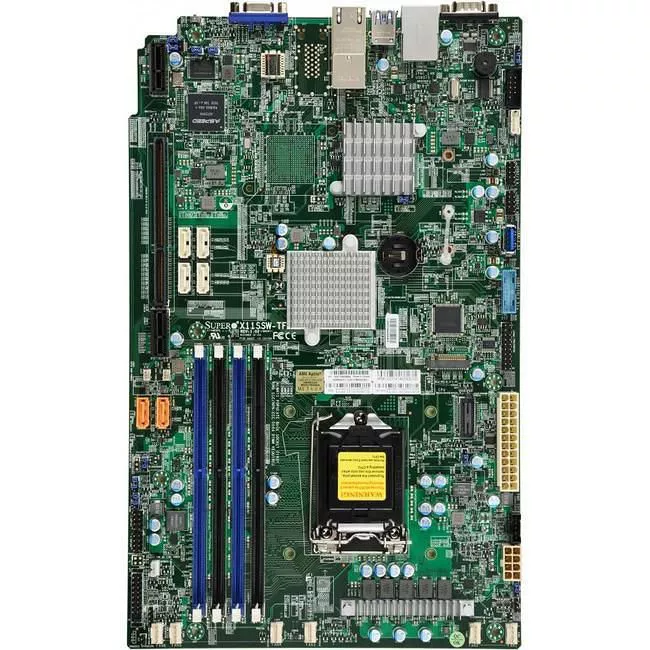 Supermicro MBD-X11SSW-TF-O Server Motherboard - 1x Socket H4 LGA-1151 - Intel C236 - 4x DDR4 - RAID - 1x M.2 - 1x PCIe x16 - Proprietary Form Factor