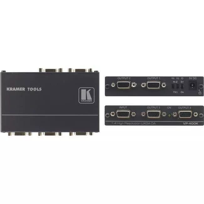 Kramer VP-400K 1:4 Computer Graphics Video Distribution Amplifier