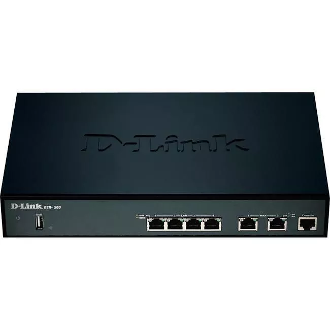 D-Link DSR-500 Dual Wan 4-Port Gigabit VPN Router with Dynamic Web Content Filtering