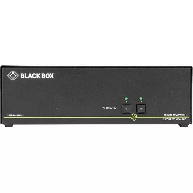 Black Box SS2P-DH-DVI-U NIAP 3.0 Secure 2-Port Dual-Head DVI-I KVM Switch