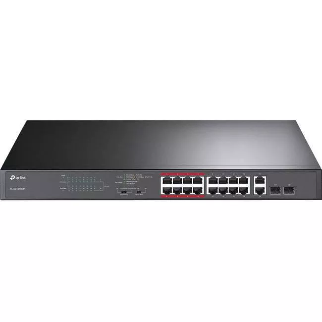 TP-LINK TL-SL1218MP JETSTREAM 16-PORT 10/100MBPS+2-PORT GIGABIT POE SWITCH