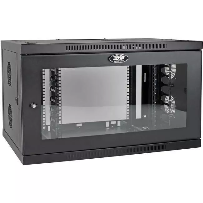Tripp Lite SRW9UDPGVRT SmartRack 9U Low-Profile Switch-Depth-Plus Wall-Mount Mini Rack Enclosure Wide Acrylic Window
