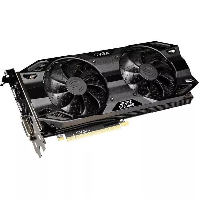 EVGA 06G-P4-1167-KR NVIDIA GeForce GTX 1660 Graphic Card - 6 GB GDDR5