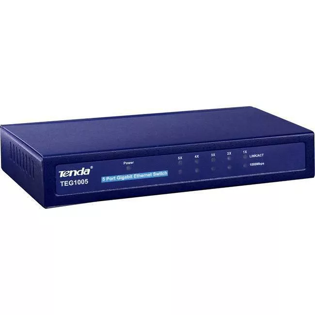 Tenda TEG1005 5-Port Desktop Unmanaged Gigabit Ethernet Switch
