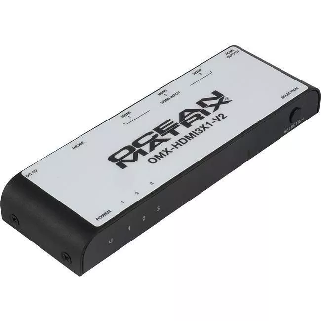 Ocean Matrix OMX-HDMI3X1-V2 4K/UHD 3x1 HDMI 2.0 Switcher with Remote Control