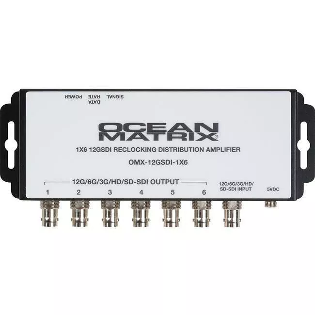 Ocean Matrix OMX-12GSDI-1X6 12G-SDI Reclocking 1x6 Distribution Amplifier