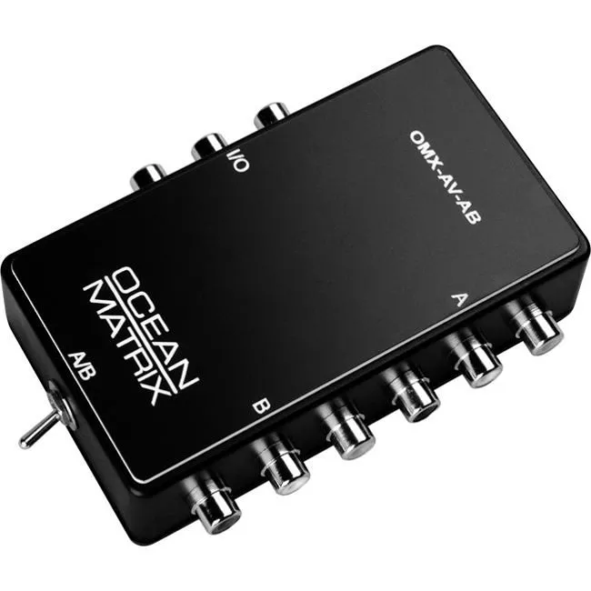 Ocean Matrix OMX-AV-AB Composite Video and Audio Input Expander Switch