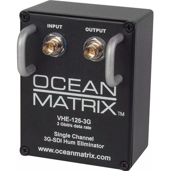 Ocean Matrix VHE-125-3G 3G-HD-SDI & SDI 1-Channel Video Hum Eliminator w/Handles