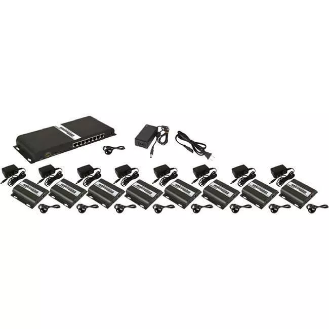 Ocean Matrix OMX-HDMI-HDB1X8 1080p 1x8 HDbitT HDMI Splitter & CAT6 Extender Kit