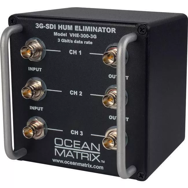 Ocean Matrix VHE-300-3G 3G-HD-SDI and SDI 3-Channel Video Hum Eliminator