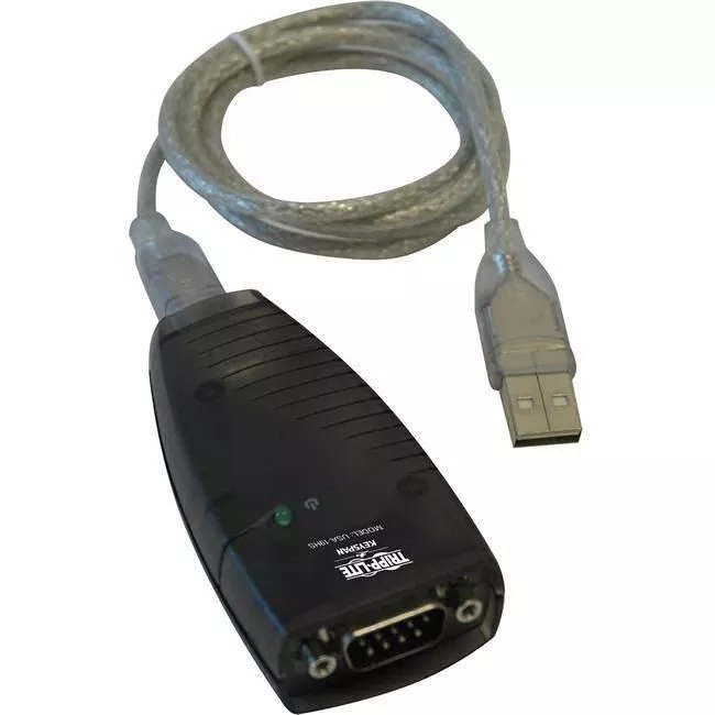 Tripp Lite USA-19HS USB to Serial Adapter Cable - 3 ft - USB-A Male to DB9 RS232 Male - TAA