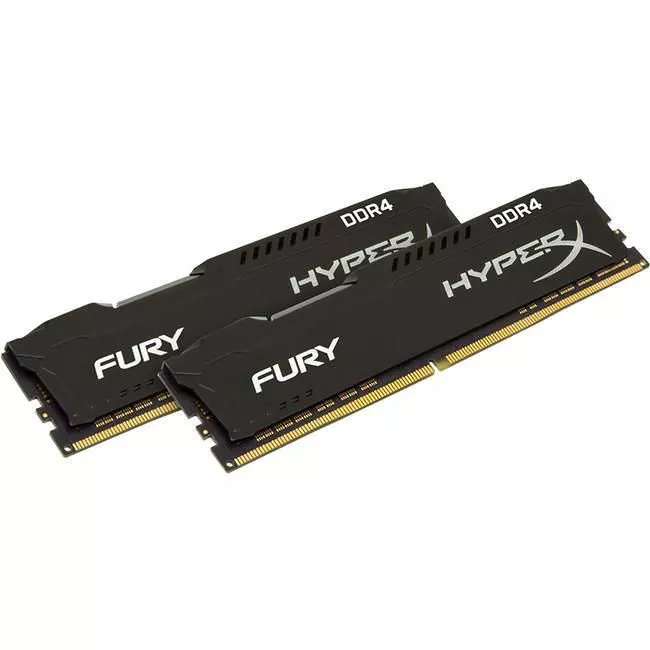Kingston HX432C18FBK2/8 Fury 8GB (2 x 4GB) DDR4 SDRAM Memory - 3200 MHz - Non-ECC - Unbuffered