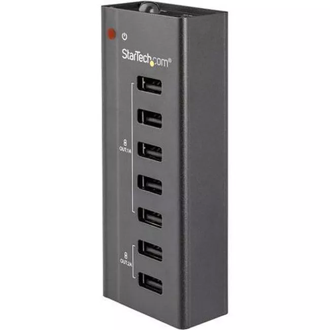 StarTech ST7C51224 7-Port USB with 5 x 1A Ports 2 x 2A Ports Charging Station