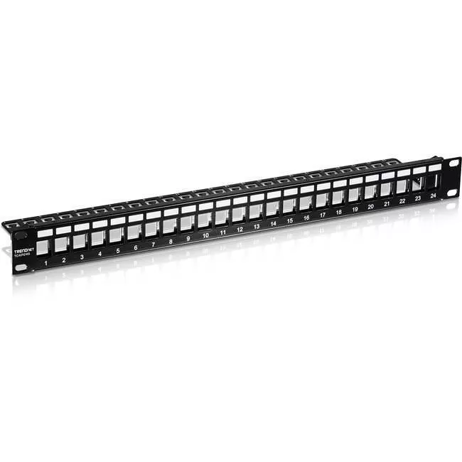 TRENDnet TC-KP24S Blank Patch Panel - 24 Port(s) - 1U High - Rack-mountable