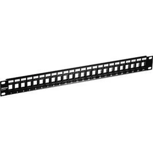 TRENDnet TC-KP24 Blank Patch Panel - 24 Port(s) - 1U High - Rack-mountable