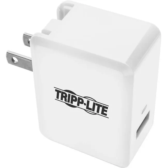 Tripp Lite U280-W01-QC3-1 1-Port USB Wall/Travel Charger with Quick Charge 3.0 - Class A 5/9/12V DC Out 18W