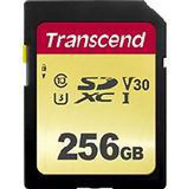 Transcend TS256GSDC500S 256 GB UHS-I U3 SD Card, MLC