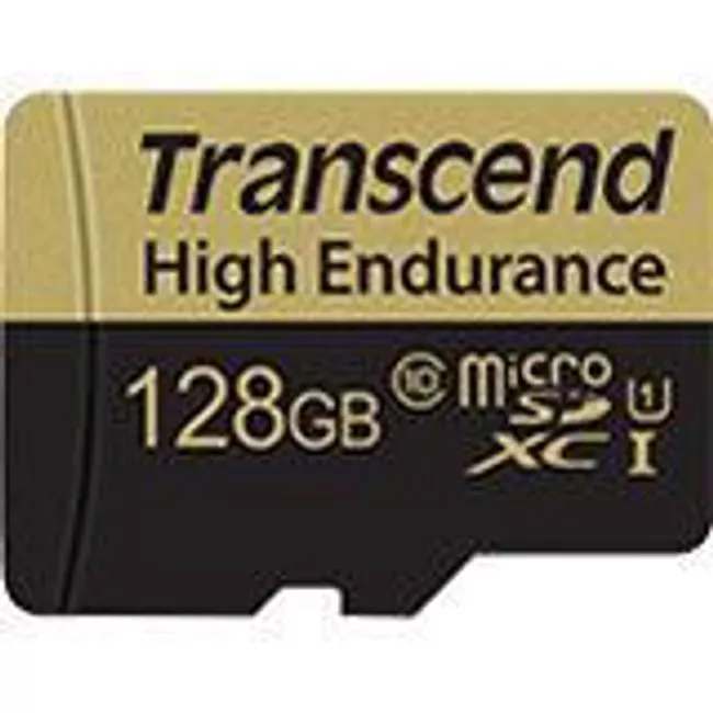 Transcend TS128GUSDXC10V High Endurance 128 GB microSDXC with Adapter