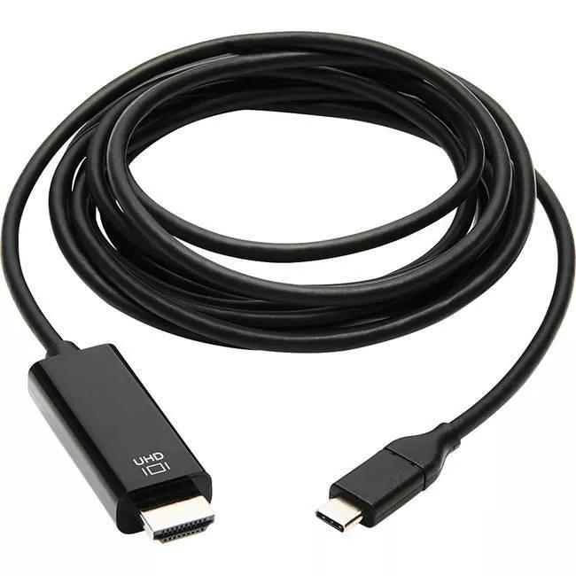 Tripp Lite U444-009-H4K6BE USB-C to HDMI Adapter Cable (M/M) 4K 60 Hz 4:4:4 Thunderbolt 3 Compatible Black 9 ft. (2.7 m)