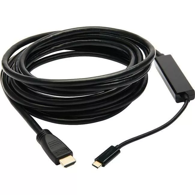 Tripp Lite U444-015-H4K6BM USB-C to HDMI Active Adapter Cable (M/M) 4K 60 Hz 4:4:4 HDCP 2.2 Mid-Cable Adapter Black 15 ft. (4.6 m)