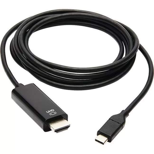 Tripp Lite U444-006-H4K6BE USB-C to HDMI Adapter Cable (M/M) 4K 60 Hz 4:4:4 Thunderbolt 3 Compatible Black 6 ft. (1.8 m)