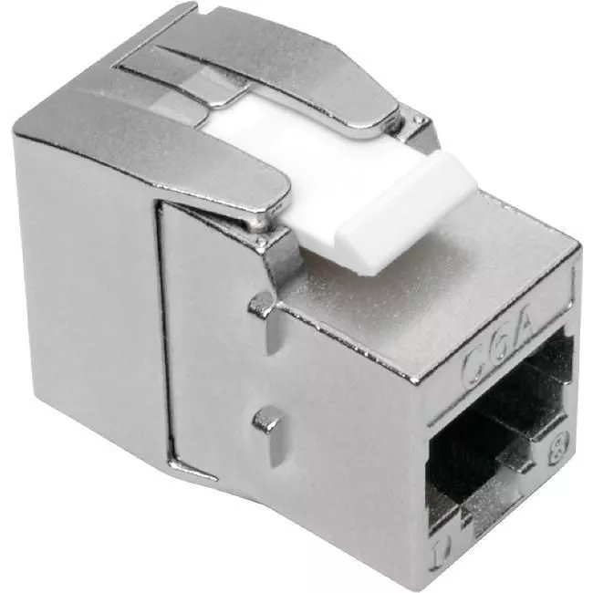 Tripp Lite N238-001-SH-TF Keystone Jack Cat6a/Cat6/Cat5e RJ45 Shielded Dust Cap - Toolless PoE/PoE+ Compliant TAA