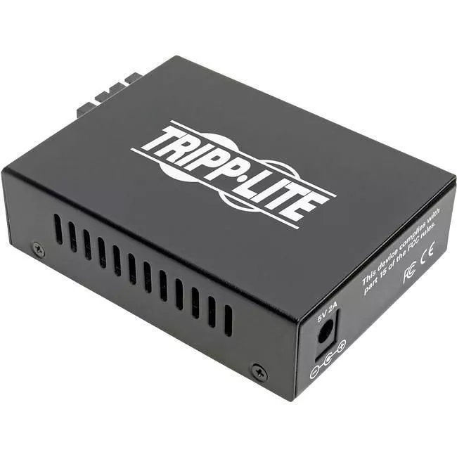 Tripp Lite N785-INT-SC-SM Gigabit Singlemode Fiber to Ethernet Media Converter, SC, 1310 nm, 20 km (12.4 mi.)