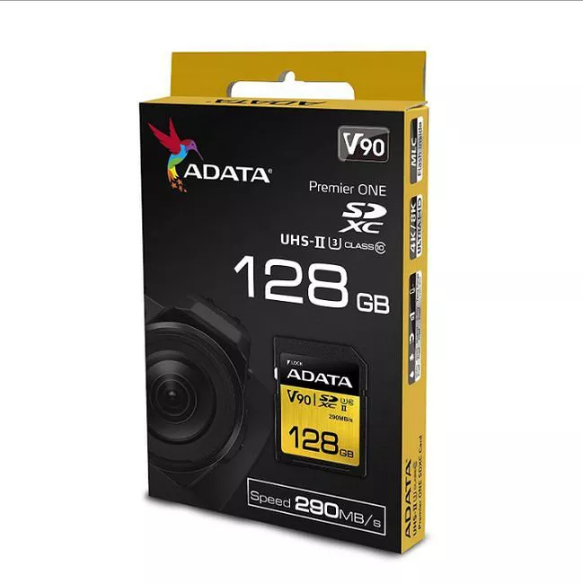 ADATA ASDX128GUII3CL10-C Premier ONE 128 GB Class 10/UHS-II (U3) V90 SDXC