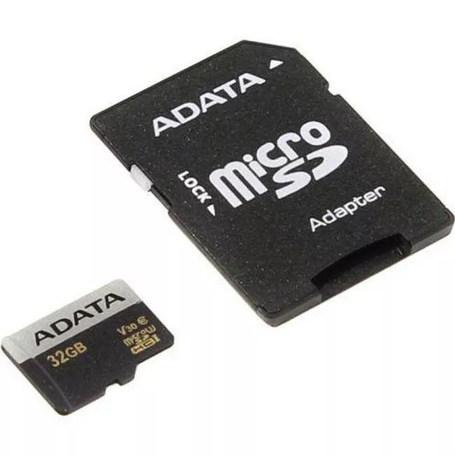 ADATA AUSDH32GUI3V30G-RA1 32 GB PREMIER PRO MicroSDHC with Adapter