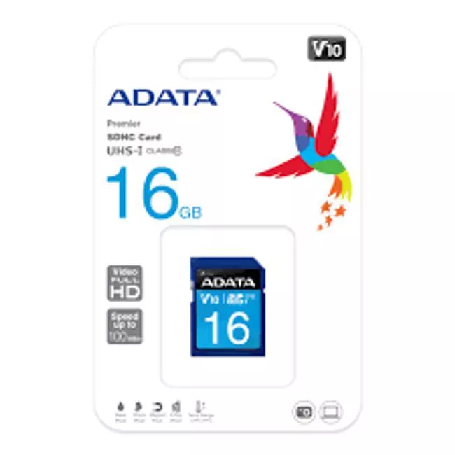 ADATA ASDH16GUICL10-R Premier 16 GB Class 10/UHS-I SDHC
