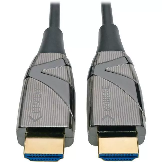 Tripp Lite P568-45M-FBR Eaton Tripp Lite Series 4K HDMI Fiber Active Optical Cable (AOC) - 4K 60 Hz, HDR, 4:4:4 (M/M), 45 m (148 ft.)