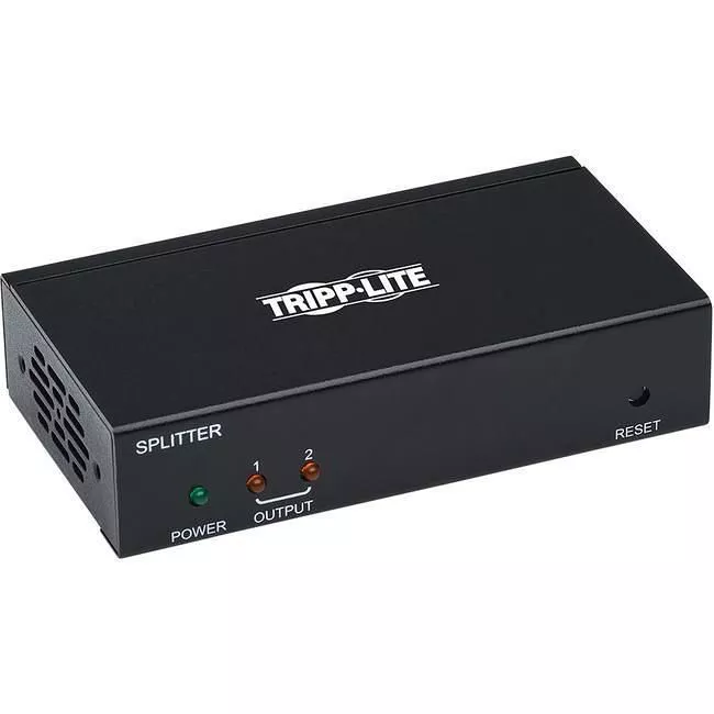 Tripp Lite B127-002-H HDMI Over Cat6 Extender Splitter w/ PoC 2-Port 4K@60Hz 4:4:4, HDR, TAA