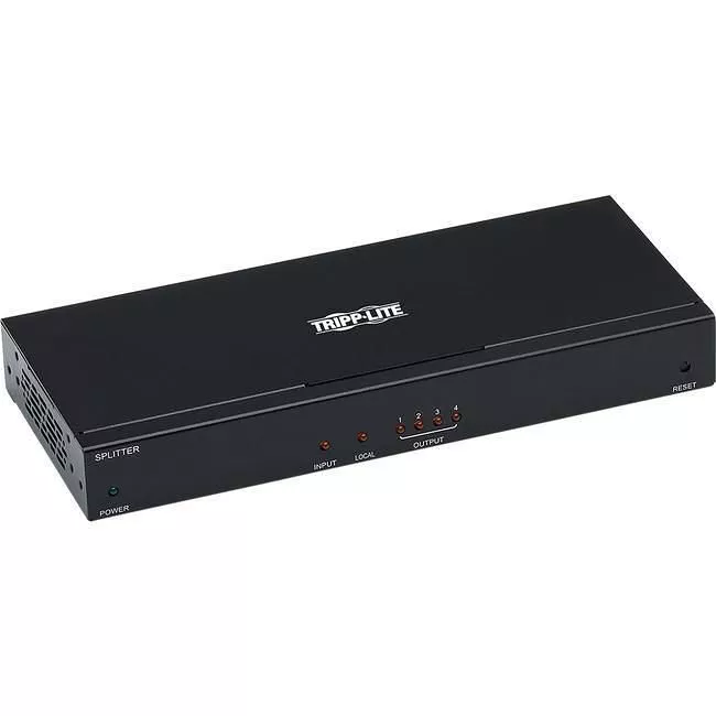 Tripp Lite B127-004-H HDMI Over Cat6 Extender Splitter w/ PoC 4-Port 4K@60Hz 4:4:4, HDR, TAA