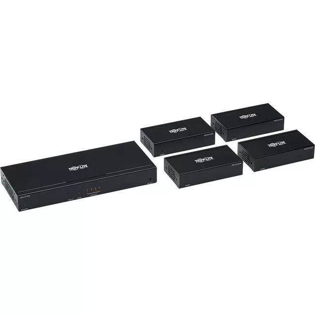 Tripp Lite B127-004-H4H HDMI Over Cat6 Extender Splitter Kit w/ PoC 4-Port 4K, 4:4:4, HDR, TAA
